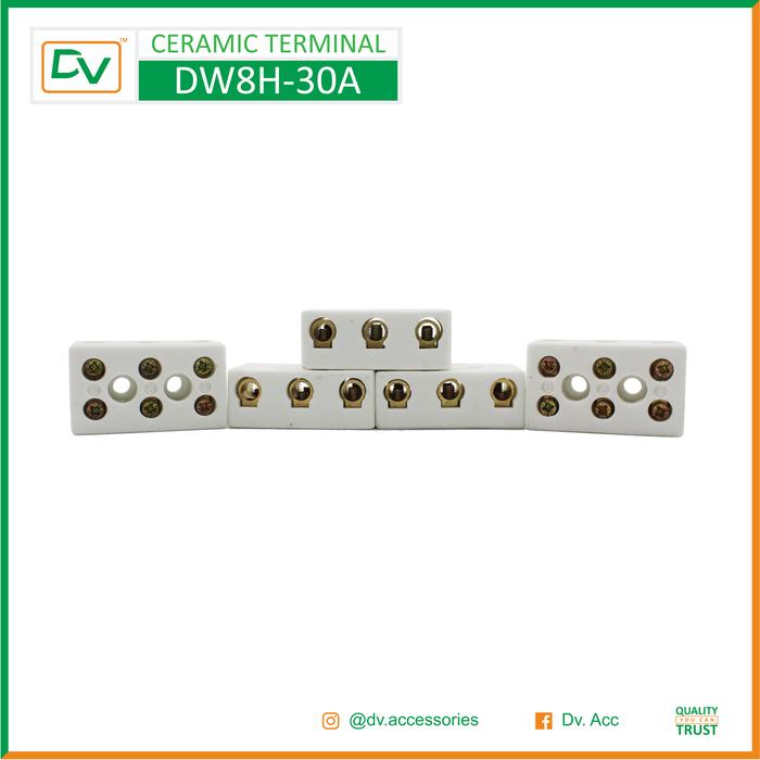 Gambar CERAMIC TERMINAL 8 HOLE 30A / DW8H-30A dari DV.Switchboard Kota Semarang Tokopedia