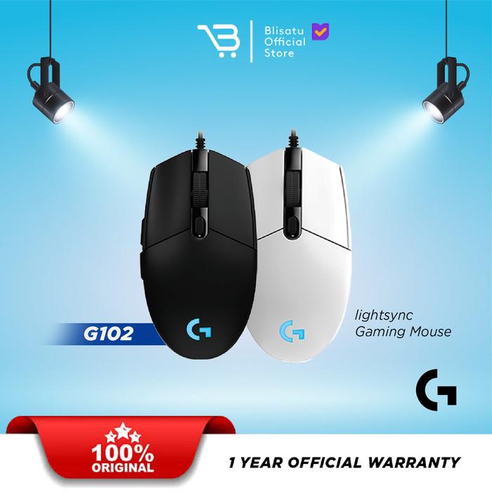 Gambar Logitech G102 v2 / G 102 Lightsync Gaming Mouse - Hitam dari Blisatu.id Kota Administrasi Jakarta Pusat Tokopedia