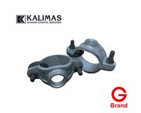 Gambar Clamp Saddle Malleable Iron (G) d. 2" x 3/4" - Silver Colour | Sambungan fitting pipa besi dari kalimas.online Kota Administrasi Jakarta Pusat 2 Tokopedia
