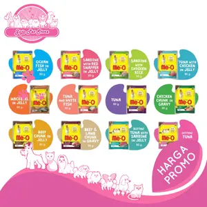 Meo Wet Food Pouch for Adult Cat 80 gr / Moe Pouch For Kitten 80g