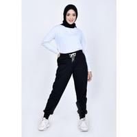 Gambar Celana Jogger Unisex Fit XXL ZAHRA SIGNATURE Jogger Babyterry Joan - Hitam, M dari LEZAHRASIGNATURE Kota Bandung 1 Tokopedia