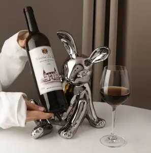 Luxury Wine Cabinet / Silver Plated Wine Holder / Tempat Wine Rabbit