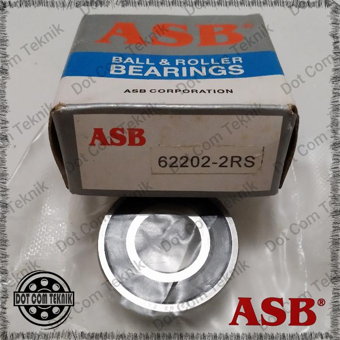 Gambar BEARING 62202 2RS ASB / LAHER 62202 2RS ASB (15MM x 35MM x 14MM) dari Dot Com Teknik Kota Bekasi Tokopedia