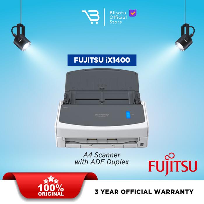 Gambar Scanner Fujitsu ScanSnap IX1400 Duplex Scan Snap IX 1400 Garansi Resmi dari Blisatu.id Kota Administrasi Jakarta Pusat Tokopedia