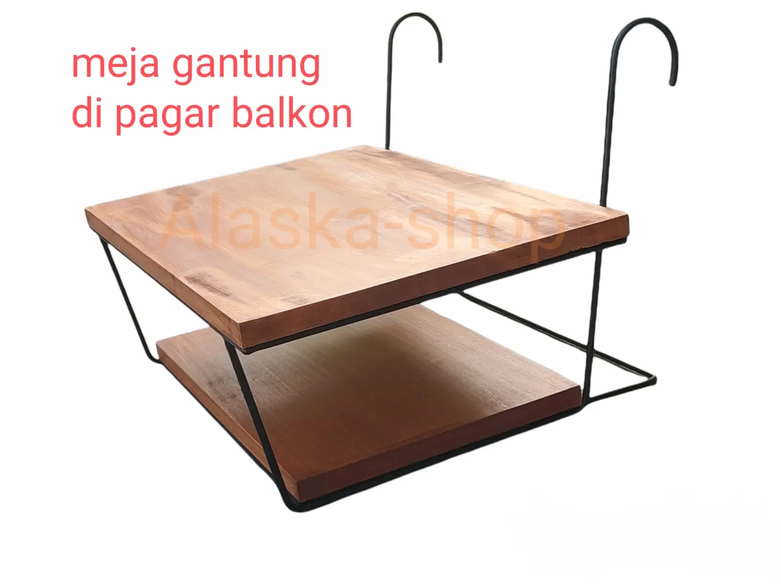 Meja gantung railing pagar balkon