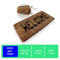 Gambar Keset Tebal serabut kelapa welcome coco mat thick 180158 cleanmatic dari KODAKI Mall Kota Administrasi Jakarta Utara 2 Tokopedia