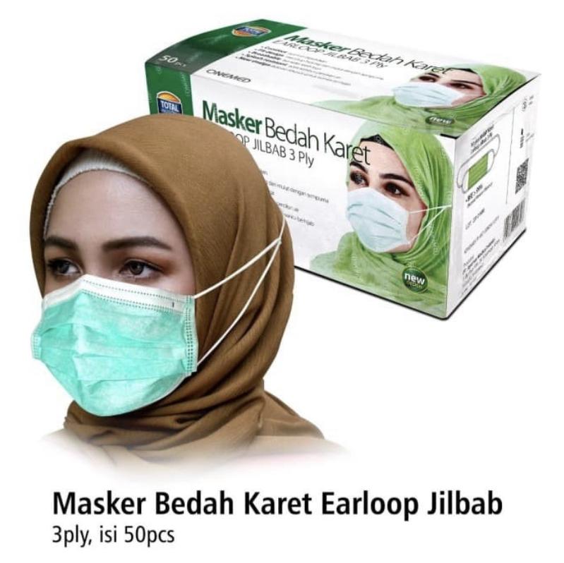 MASKER HIJAB ONEMED ISI 50