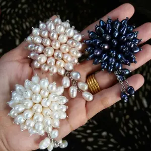 Bros Matahari Full Mutiara Air Tawar / Mutiara Lombok / Stainless