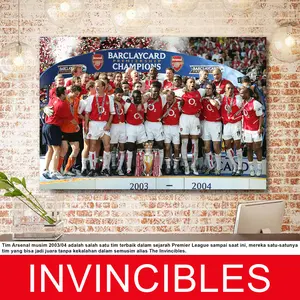 POSTER ARSENAL poster frame A3+ (31x46cm) Poster INVICIBLES 2003-04