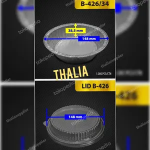 ALFOIL BULAT B426 + TUTUP ISI 10PCS BAHAN TEBAL KHUSUS OJOL INSTANT