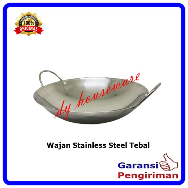 Wajan Stainless Steel Kuali Stainlis Tebal Anti Karat 0