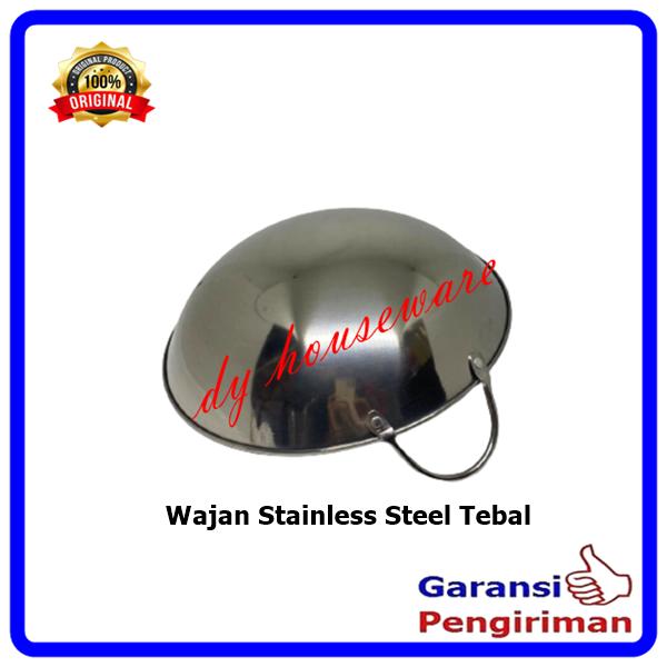 Wajan Stainless Steel Kuali Stainlis Tebal Anti Karat 4