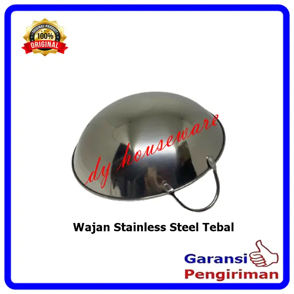 Wajan Stainless Steel Kuali Stainlis Tebal Anti Karat 4