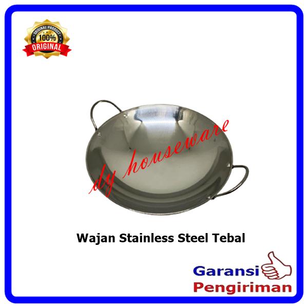 Wajan Stainless Steel Kuali Stainlis Tebal Anti Karat 3