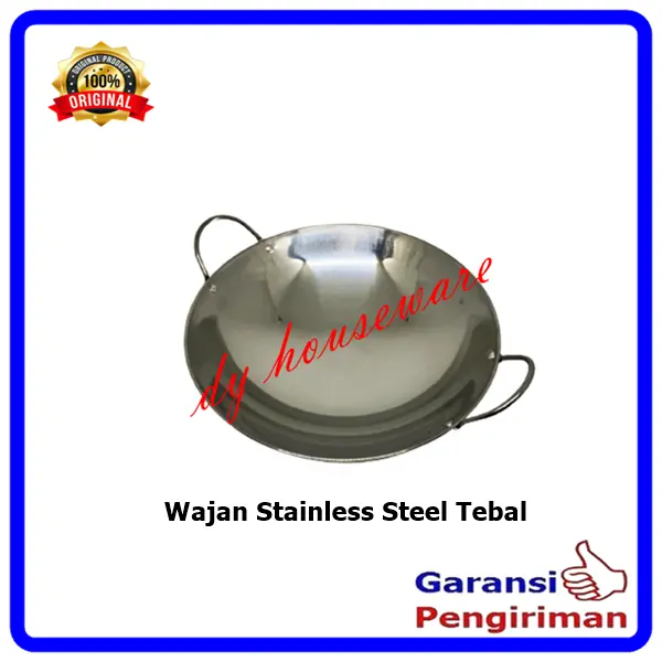Wajan Stainless Steel Kuali Stainlis Tebal Anti Karat 3