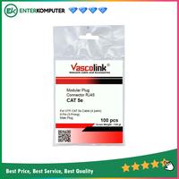 Gambar Connector Vascolink Cat 5e (100 Pieces) dari Enter Komputer Official Kota Administrasi Jakarta Pusat 1 Tokopedia