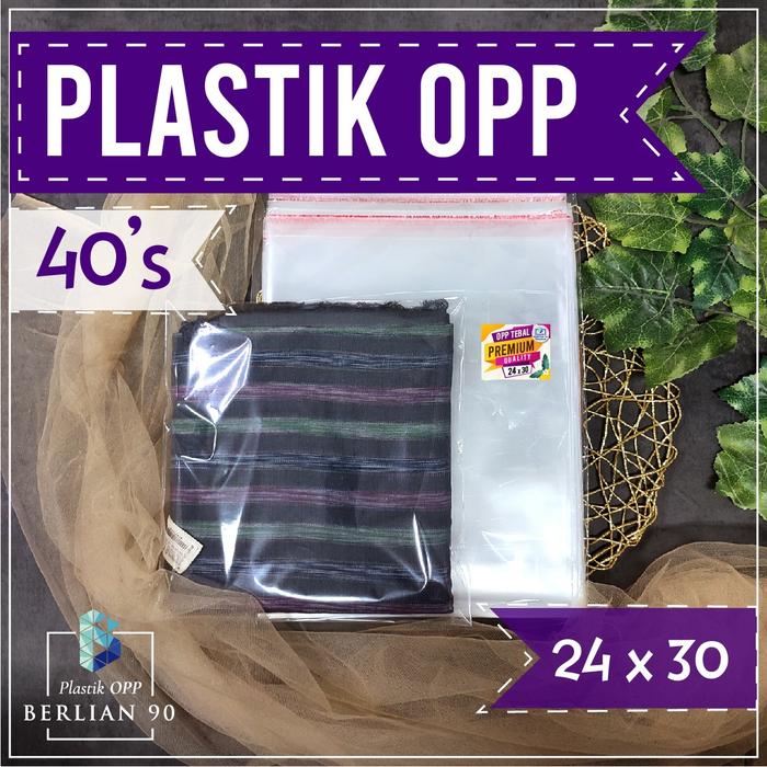 Gambar Plastik Opp Lem 24X30 Cm Tebal 40 Micron / Plastik Opp Seal Premium dari Plastik Opp Berlian 90 Kota Bandung Tokopedia