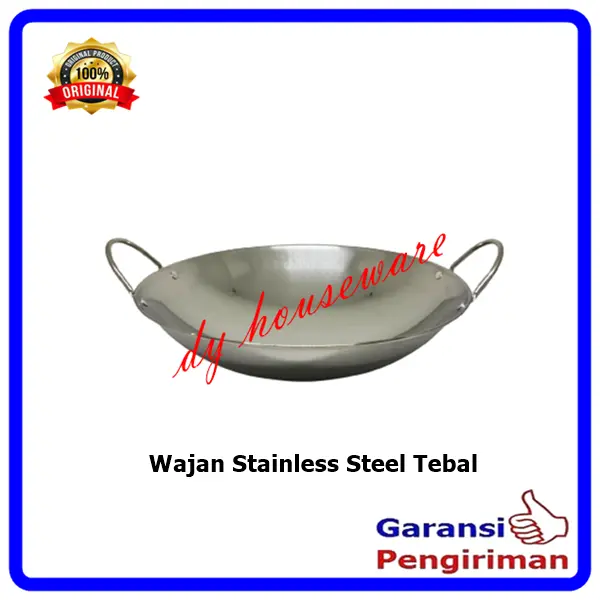 Wajan Stainless Steel Kuali Stainlis Tebal Anti Karat 2