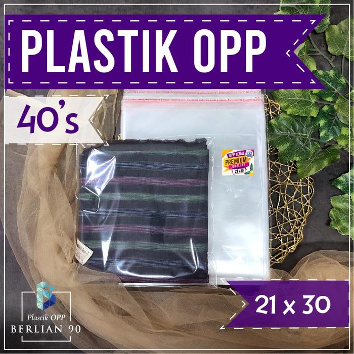 Gambar Plastik Opp Lem 21X30 Cm Tebal 40 Micron / Plastik Opp Seal Premium dari Plastik Opp Berlian 90 Kota Bandung Tokopedia