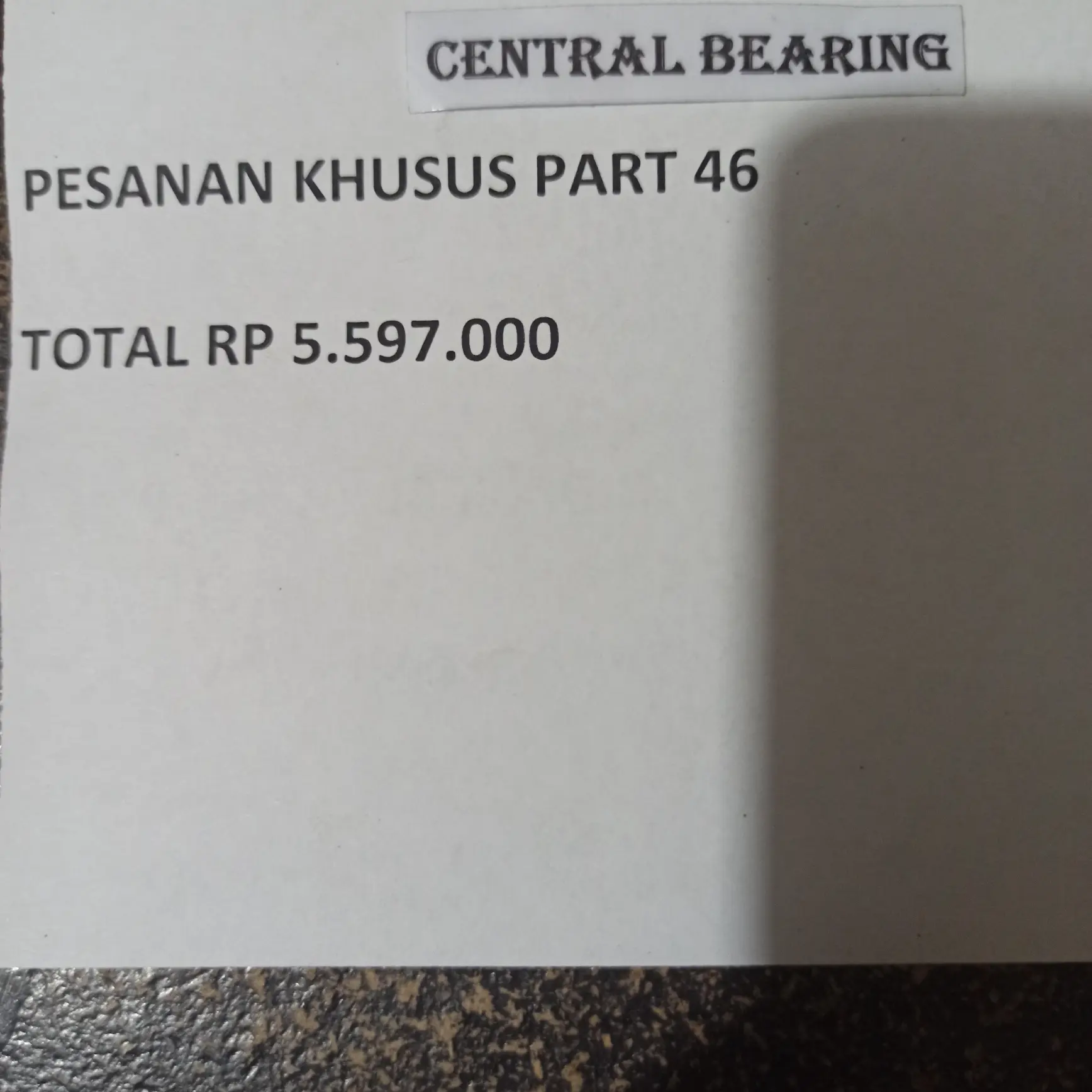PESANAN KHUSUS PART 46