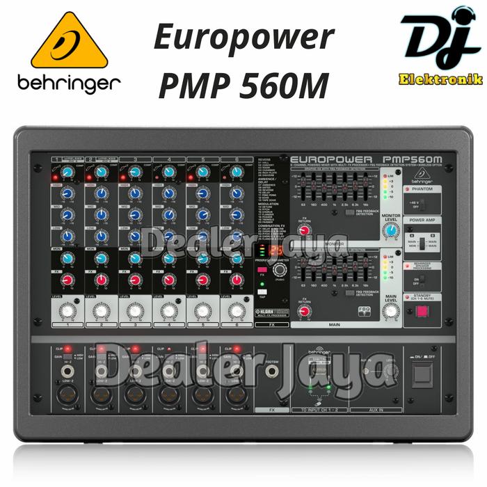 Jual Powered Mixer Behringer PMP 560M / PMP560M - 6 channel 500W