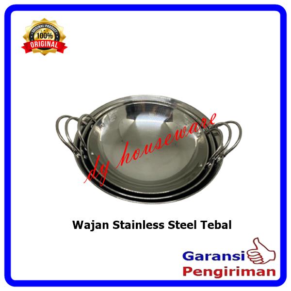 Wajan Stainless Steel Kuali Stainlis Tebal Anti Karat 1