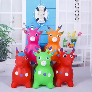 Animal Jumping Kuda-Kudaan Karet - Mainan Kuda Karet Musik Lampu