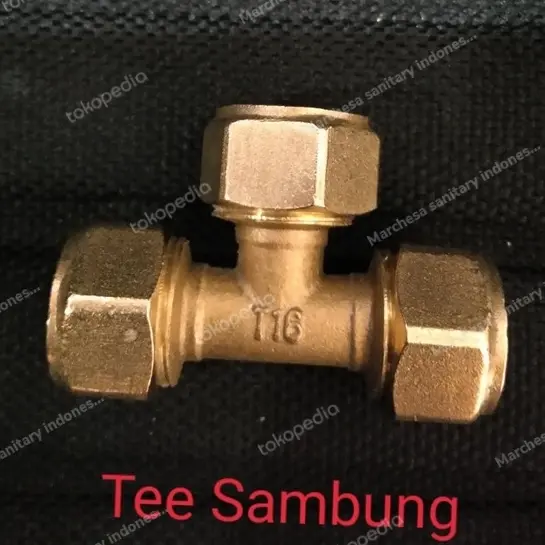 Sambungan pipa air panas Tee Sambung 1/2"
