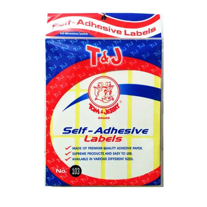 Tom & jerry self adhesive sticker label nama undangan 0