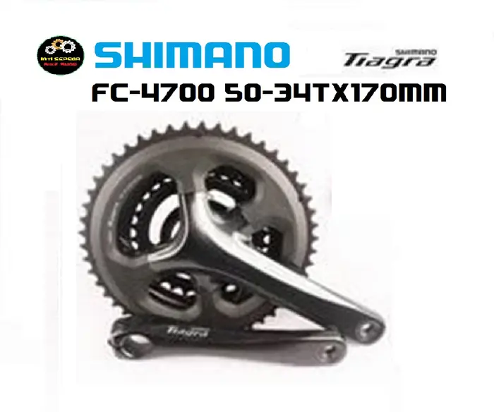 Gambar crankset tiagra 4700 50-34x170 exclude Bottom Bracket Shimano dari Inti Sepeda Kota Surabaya 5 Tokopedia