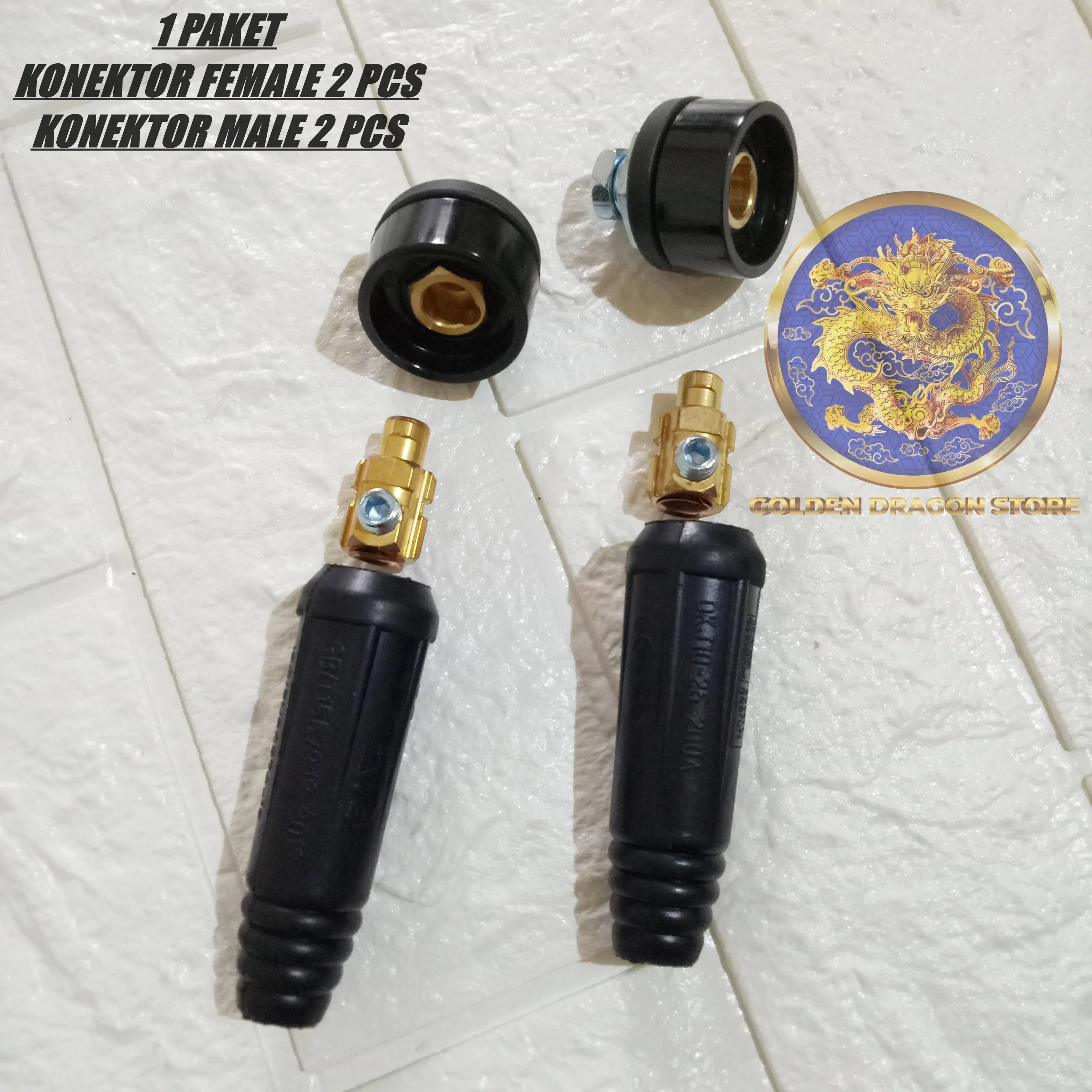 Paket Konektor Mesin Las 10-25mm 4 Pcs