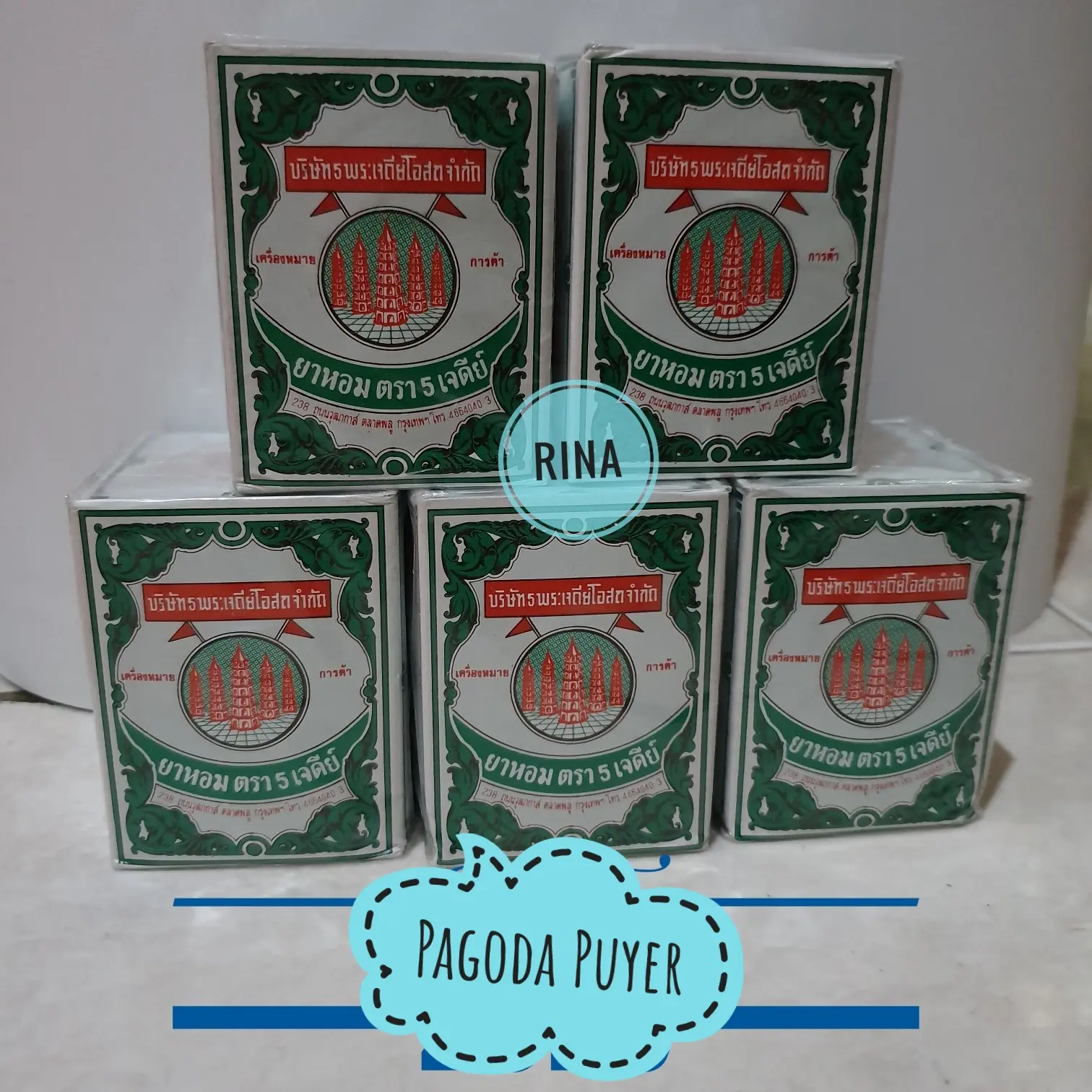 Obat Sakit Perut Puyer Lima Pagoda Produk Thailand Asli Herbal Ampuh