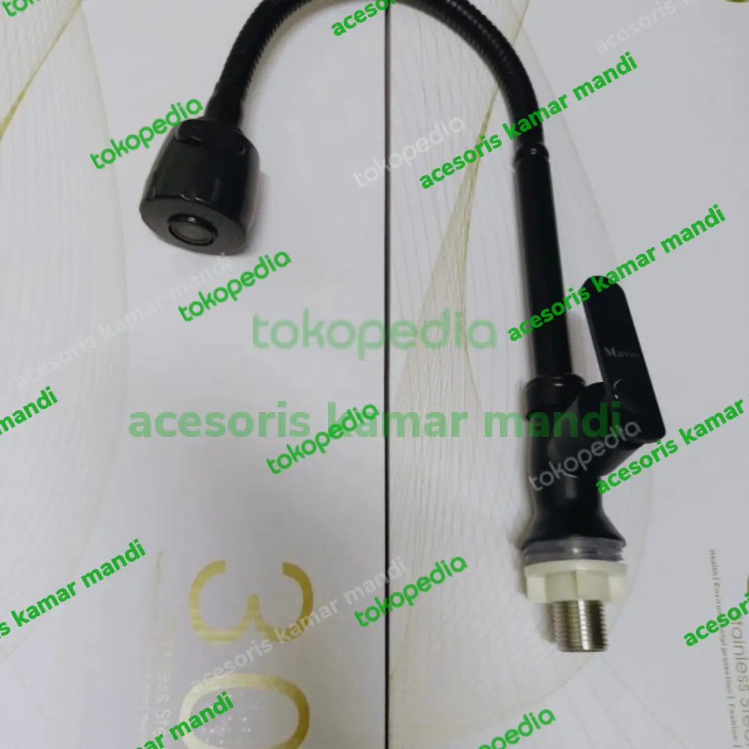 kran sink tanam/kran meja stainless stell/kran sink flexible hitam