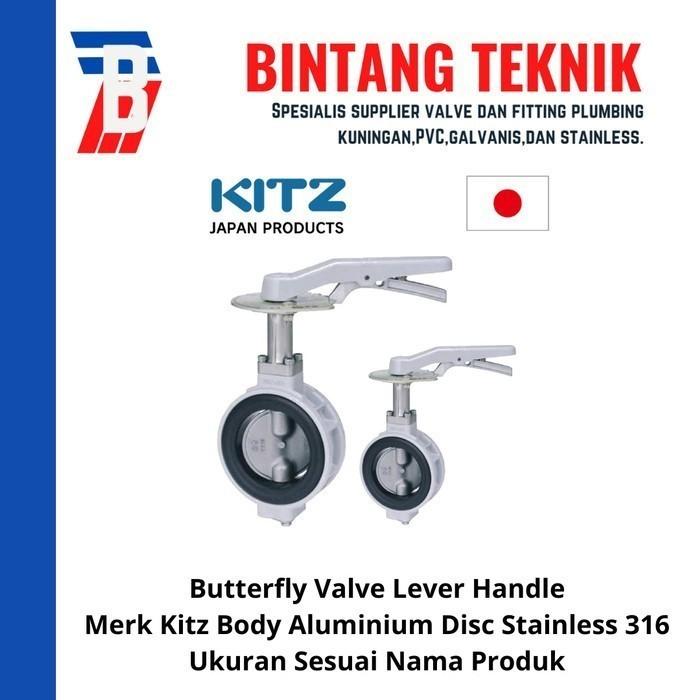 Gambar Butterfly Valve Kitz 6" inch Aluminimum Lever Handle dari Bintang Teknik Toko Kota Administrasi Jakarta Barat Tokopedia