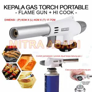 Flame Gun Torch / Kepala Gas Torch Portable - Kepala Gas Pemantik