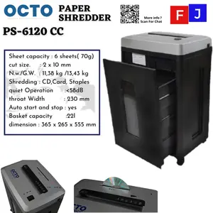 OCTO PS-6210 CC Mesin Penghancur Kertas GARANSI RESMI Paper Shreddder