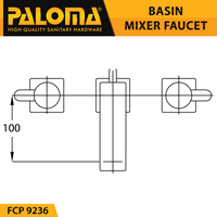 Gambar PALOMA FCP 9236 Keran Mixer Wastafel Cuci Tangan Panas Dingin Kran Air dari PALOMA Official Kota Administrasi Jakarta Timur 5 Tokopedia
