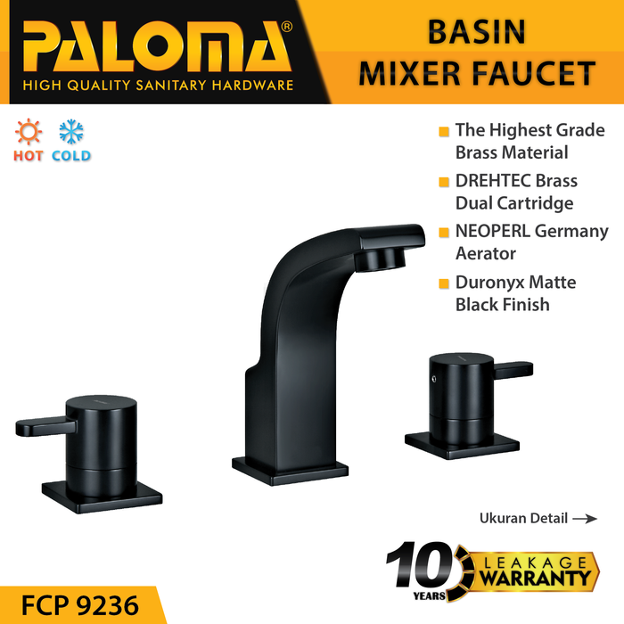 Gambar PALOMA FCP 9236 Keran Mixer Wastafel Cuci Tangan Panas Dingin Kran Air dari PALOMA Official Kota Administrasi Jakarta Timur Tokopedia