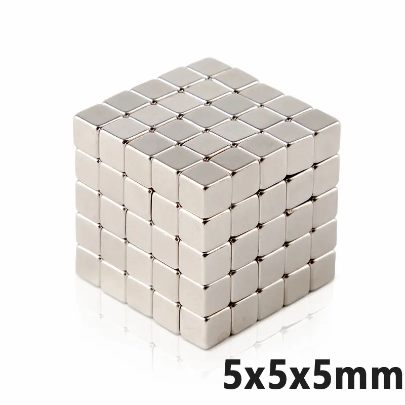 Strong Neodymium Magnet NdFeB N35 5x5x5mm 10 Pcs