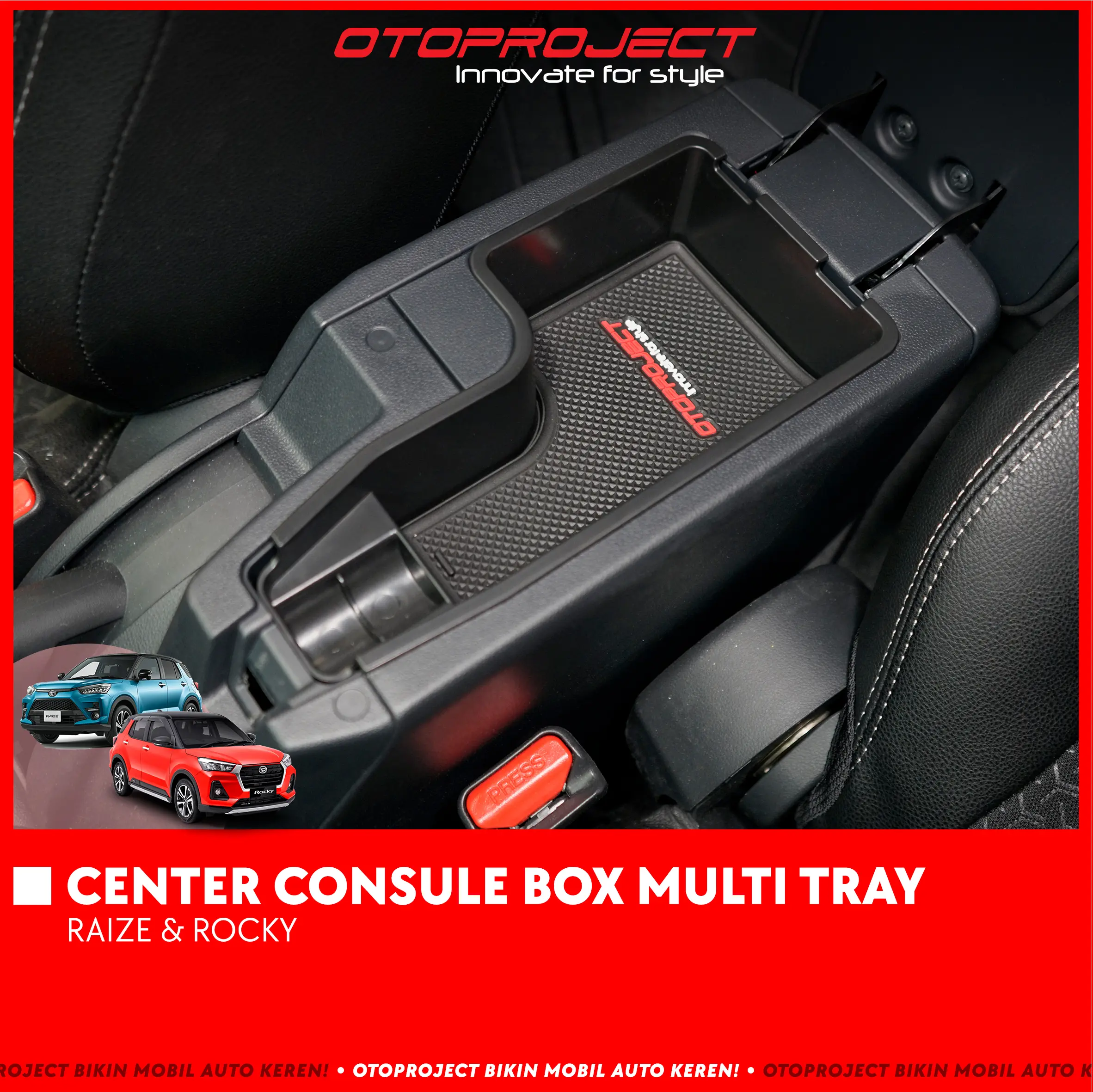 CENTER CONSULE BOX MULTI TRAY RAIZE / ROCKY