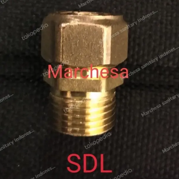 Sambungan pipa air panas Sok Drat Luar 1/2"