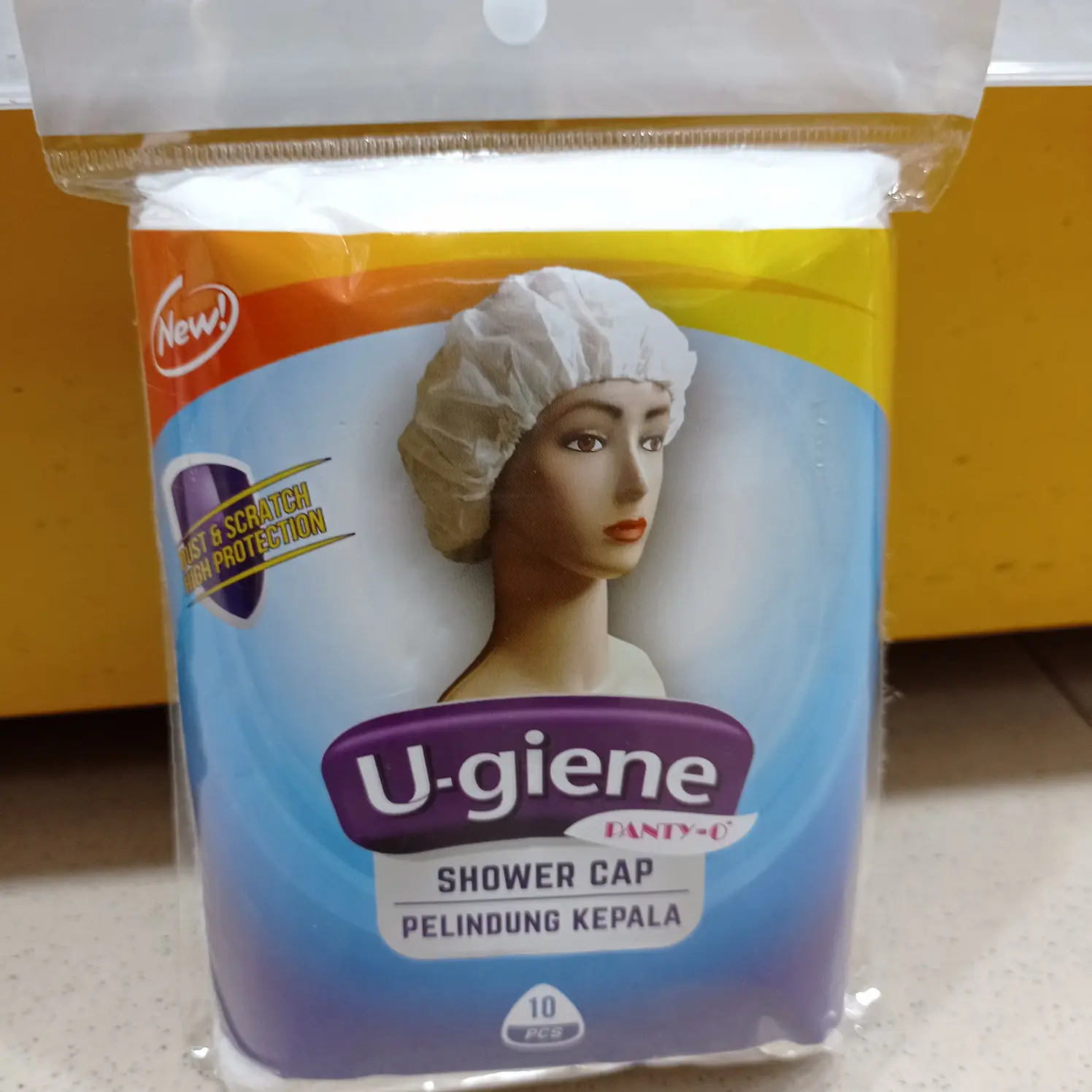 10 BIJI SHOWER CAP PELINDUNG KEPALA / PENUTUP KEPALA MANDI