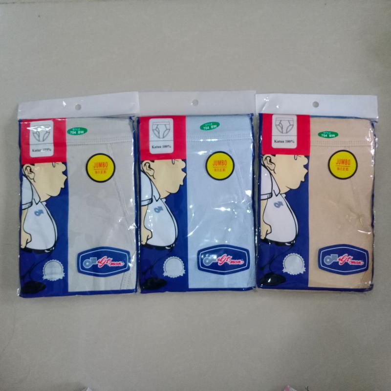 CD Celana Dalam Pria Dewasa GT Man Jumbo 100% Katun Size XXL~XXXL 1