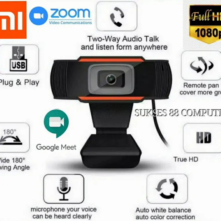 Webcam Laptop PC Video HD Meeting Conference 720P Microphone