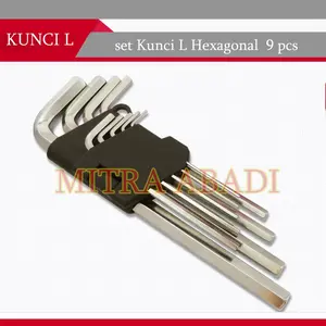Kunci L SET / HEX KEY WRENCH BALLPOINT 1 SET = 9 pcs Serbaguna