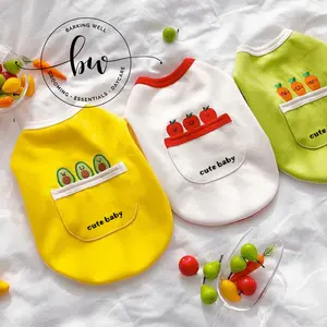 Baju Anjing Kucing - Cute Baby Cardigan Dog Shirt Jacket Cat Sweater