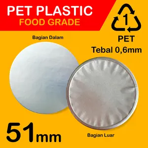 Seal Induksi Botol Alumunium PET 51 mm / Segel seal Food Grade