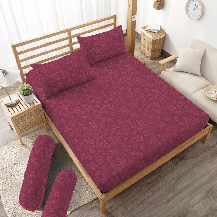 Gambar Sprei 160 Queen Embossed Edition Kintakun Dluxe Microfiber 5in1 - Ivy dari Kamar Rumahku Kab. Bandung 5 Tokopedia