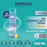 Gambar NORVUS Disinfektan Spray & Pengharum Ruangan 550ml Natural Lemon dari Norvus Indonesia Kota Administrasi Jakarta Barat 1 Tokopedia