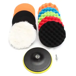 Sponge Polishing Set Car Buffing Pads Foam 5 Inch 10 PCS